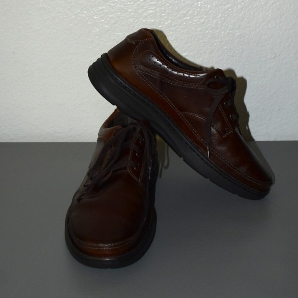 Drew Toledo Oxford Shoes Mens Brown Leather Lace Up‎ Comfort Orthopedic